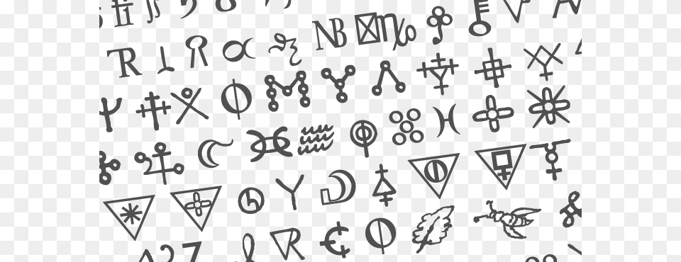 Photo Showing Some Symbols From The Newton Font Sir Isaac Newton Symbol, Gray Png
