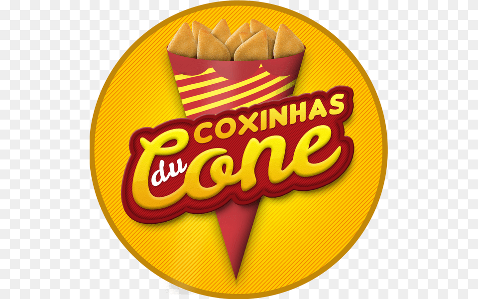 Photo Taken At Coxinhas Du Cone By Alex M Emblem, Plate, Food, Bread Free Png Download