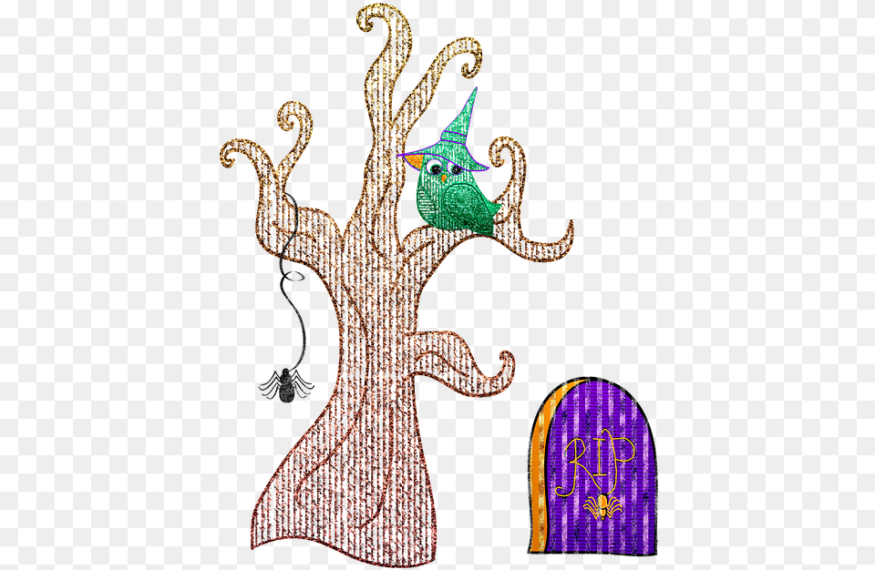 Photo Tombstone Weird Scary Owl Halloween Tree Creepy Dot, Pattern, Art, Applique, Person Png