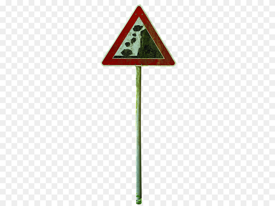 Photo Traffic Sign Shield Rockfall Warnschild Warning, Symbol, Cross, Road Sign, Triangle Png
