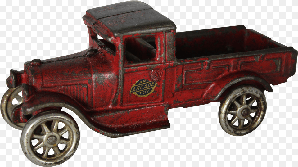 Photo Vintage Toy Car Box Car Dirty Vintage Toy Truck, Vehicle, Pickup Truck, Transportation, Wheel Free Png