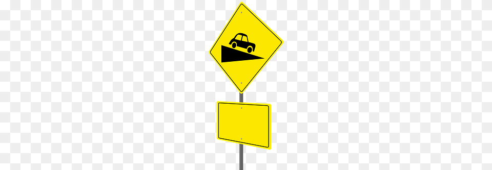 Photo Warning Sign Road Sign Steep Hill Ahead Sign, Symbol, Road Sign Free Png Download