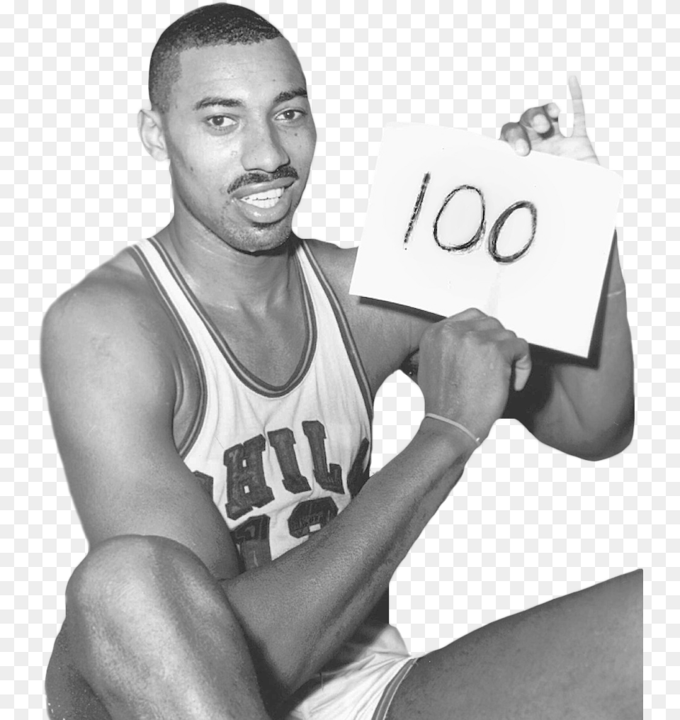 Photo Wilt Chamberlain 100 Point Game Copy Zpspregxaao Wilt Chamberlain, Portrait, Photography, Person, Head Free Transparent Png