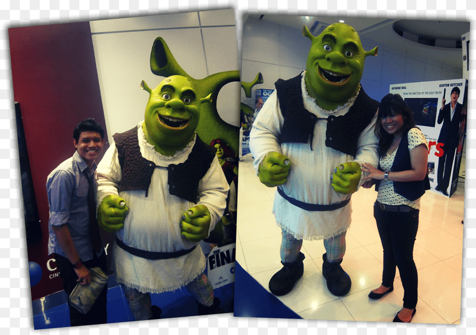 Photo With Shrek Img Halloween Costume, Person, Clothing, Woman, Man Free Transparent Png