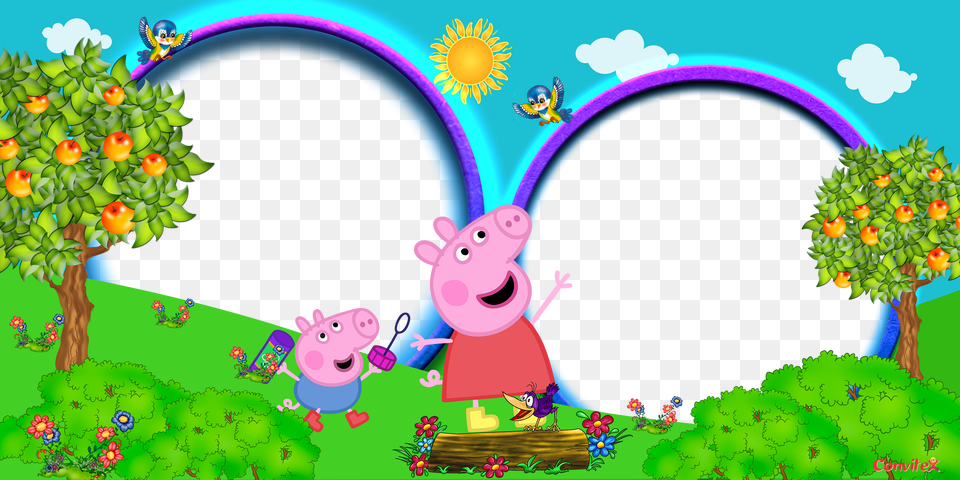 Photob Peppa Pig 02 By Convitex, Art, Graphics, Purple, Cartoon Free Transparent Png