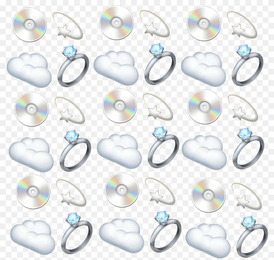 Photoeditssabine Emojis Emoji Ring Cloud Cd Stickers Earrings, Accessories, Earring, Jewelry, Diamond Free Png