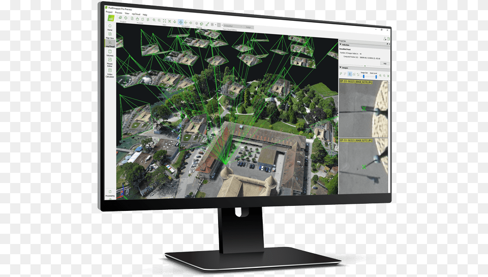 Photogrammetry Software Pix4dmapper Drone, Computer Hardware, Electronics, Hardware, Monitor Free Png