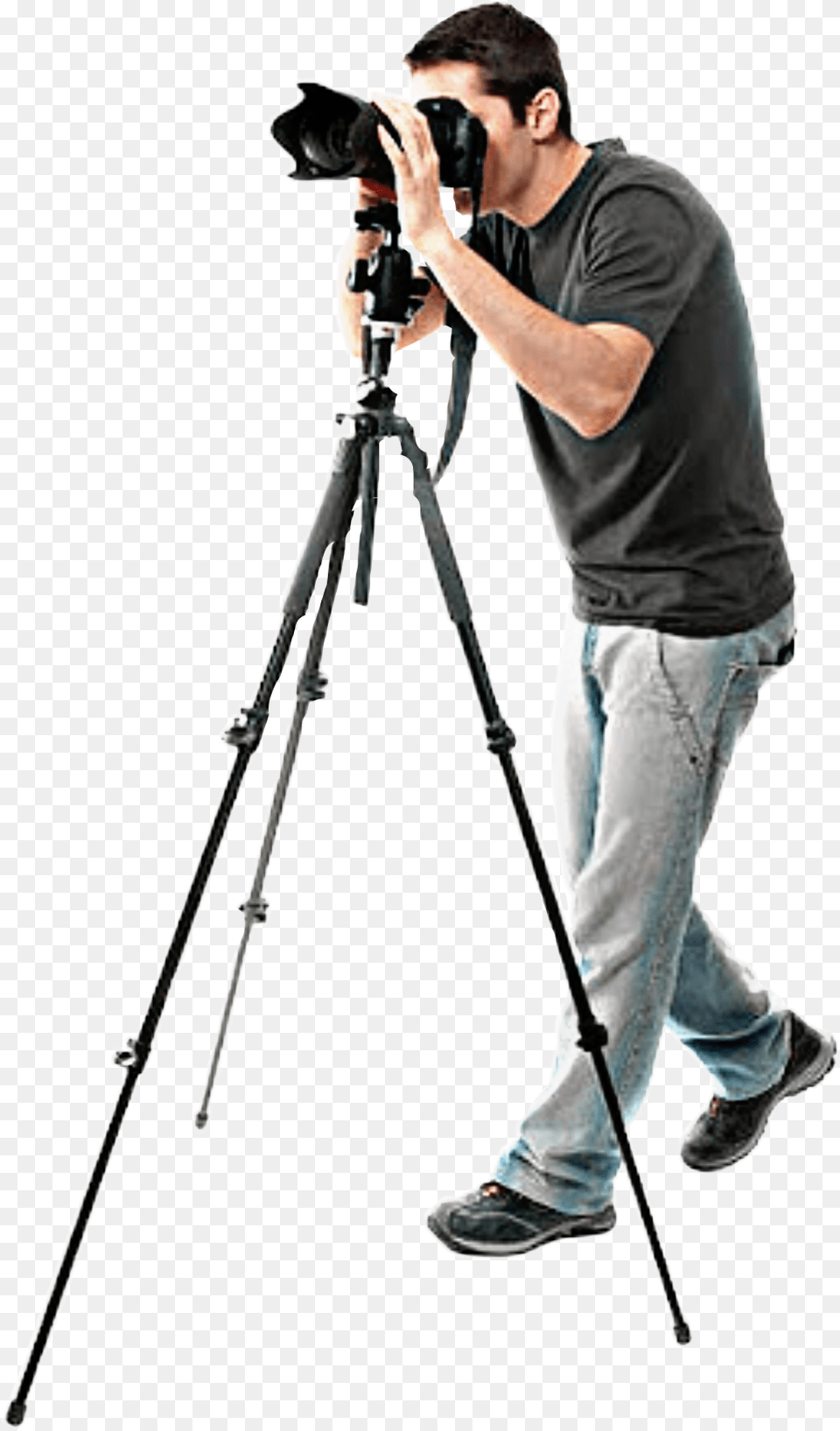 Photographer Cameraman Freetoedit Camera Man Transparent, Tripod, Photography, Adult, Person Free Png