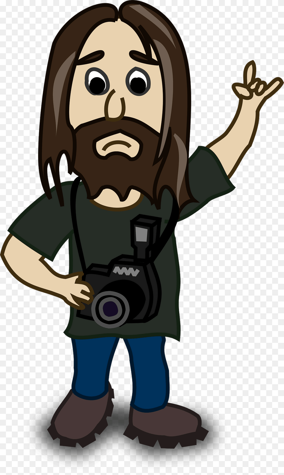 Photographer Clip Art Vector Clip Art Online Long Hair Boy Cartoon, Person, Photography, Face, Head Png