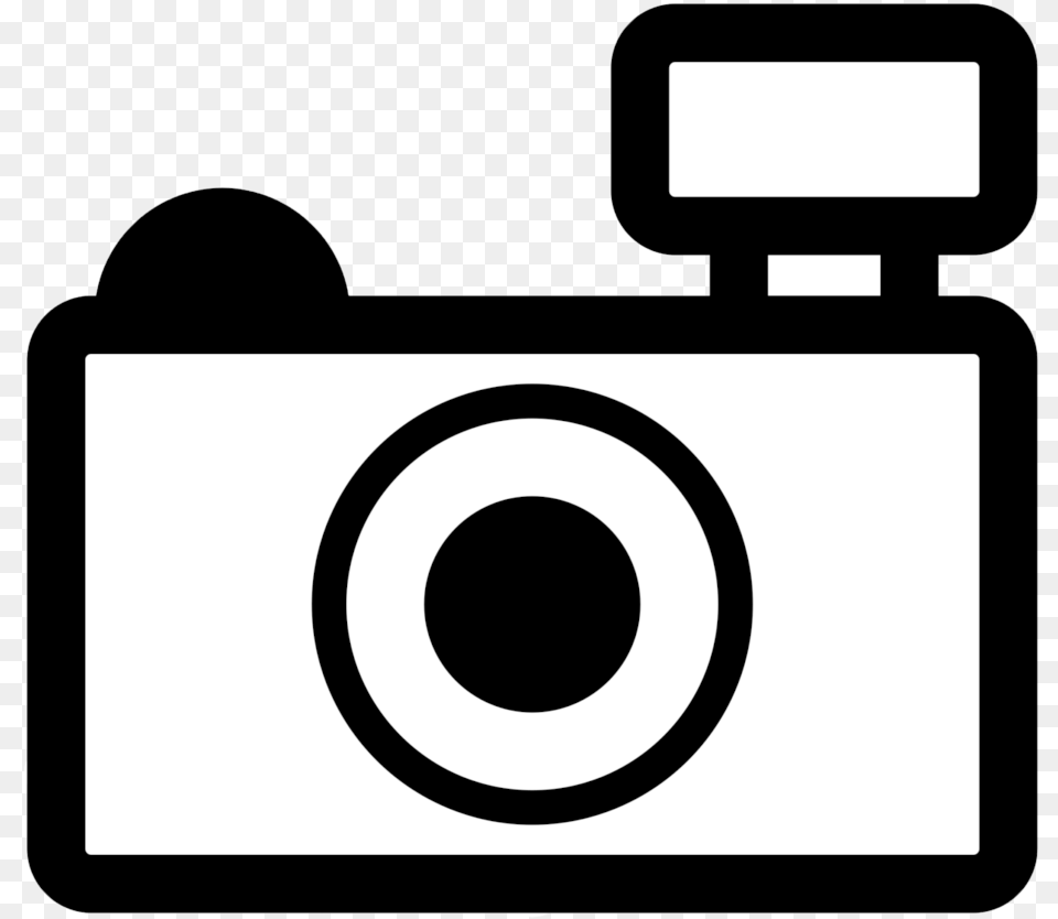 Photographer Clipart Outline Camera Clipart Black And White, Electronics, Digital Camera Png