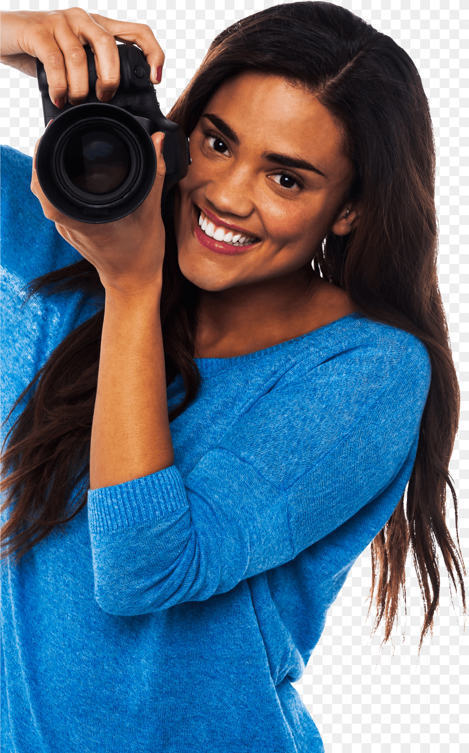 Photographer Commercial Use Image Camera With Girl Pic Free Png Download