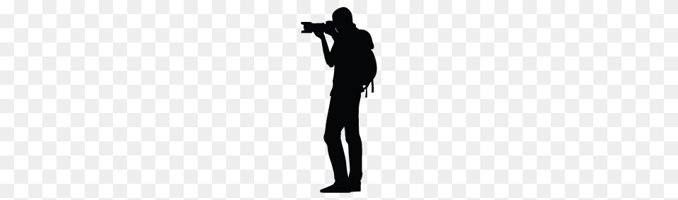 Photographer With Camera Silhouette Image, Firearm, Photography, Weapon, Gun Free Png Download