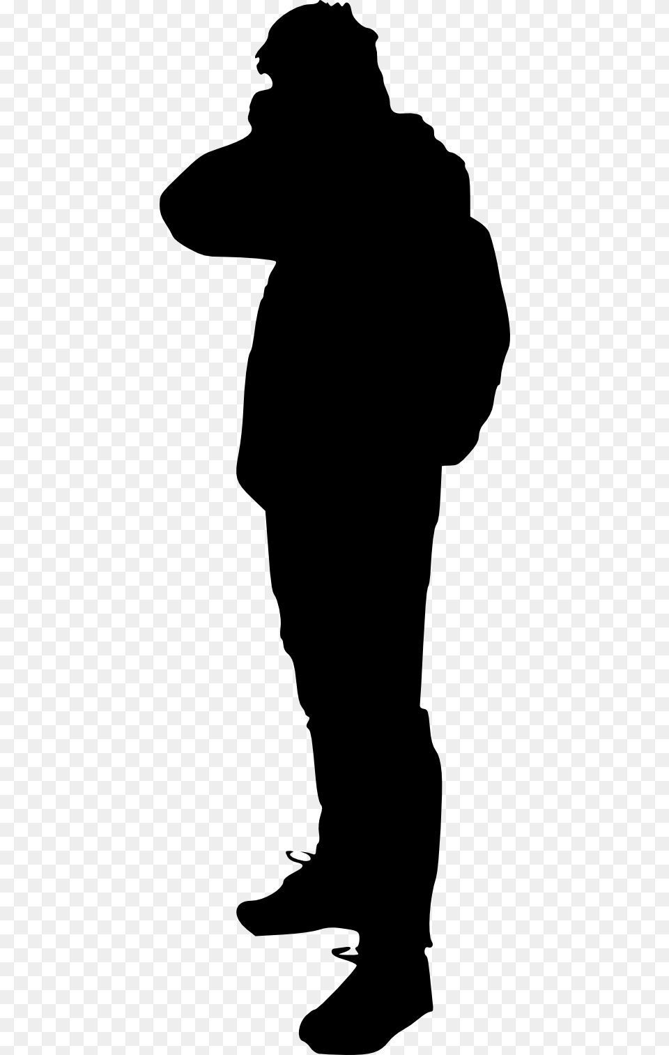 Photographer With Camera Soldier Black And White, Silhouette, Adult, Male, Man Free Transparent Png
