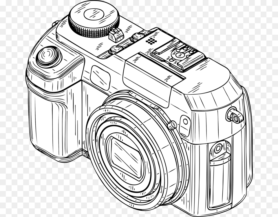 Photographic Film Digital Cameras Digital Slr Drawing Digital Camera Clip Art, Digital Camera, Electronics Png