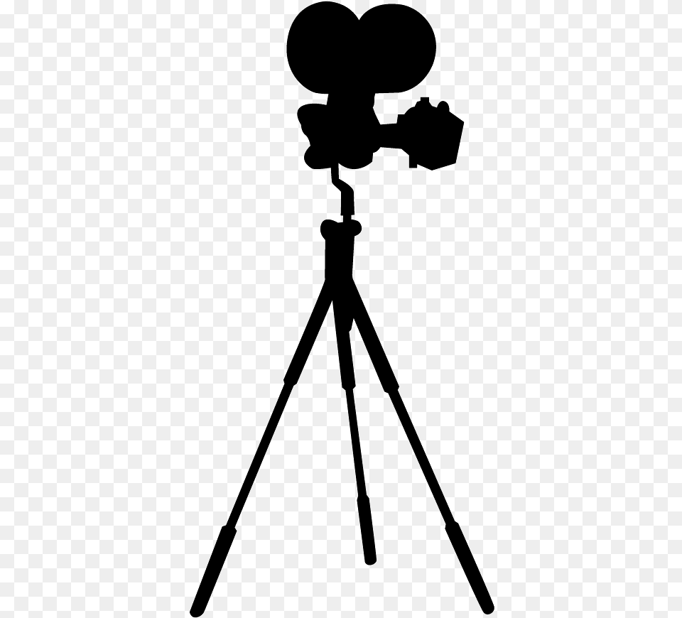 Photographic Film Tripod Hollywood Movie Camera Silhouette Tripod, Person Free Transparent Png