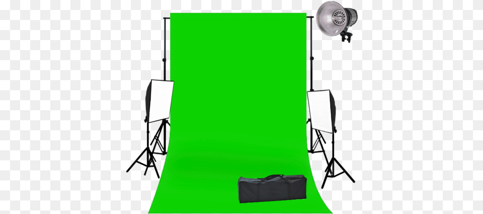 Photography Background Effect With Lighting And Green Chroma Key, Electronics, Screen, Accessories, Bag Png Image