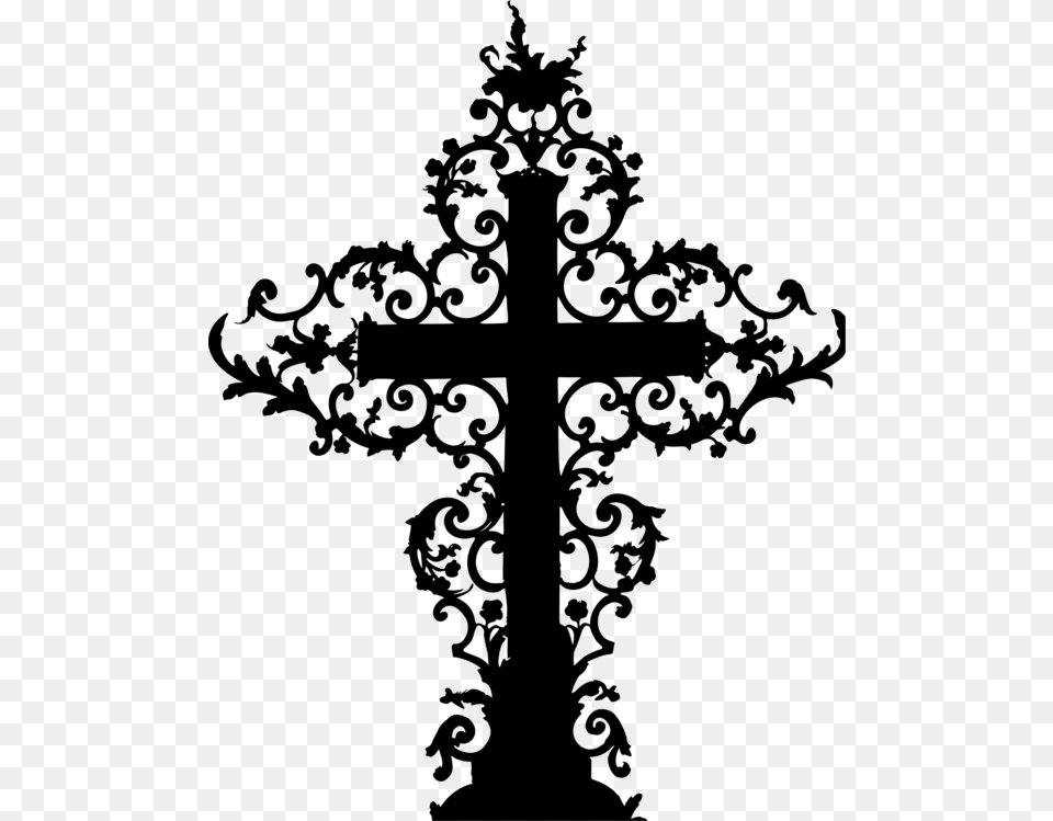 Photography Christian Cross Silhouette, Gray Free Transparent Png