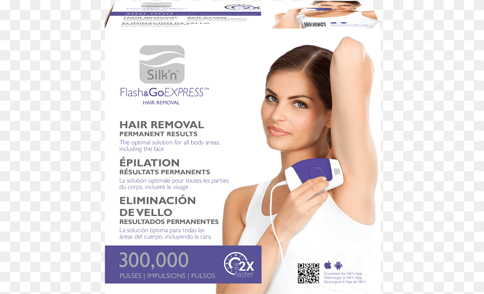 Photography Courtesy Of Silk39n Shoppers Drug Mart Laser Hair Removal, Advertisement, Poster, Adult, Person Free Png Download