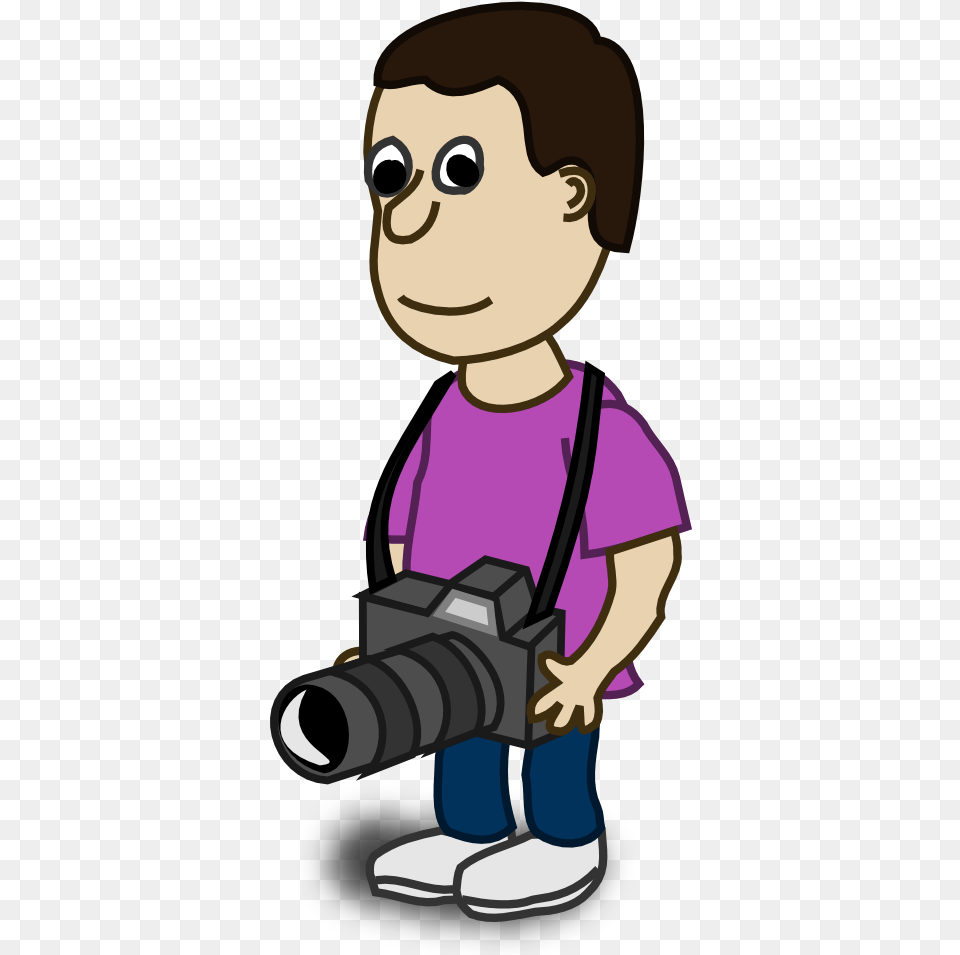 Photography Kid Photographer Clipart 2 Image Cartoon Character With Camera, Person, Baby, Face, Head Free Transparent Png