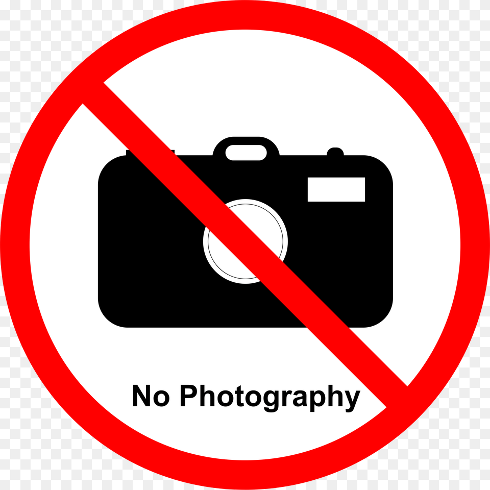 Photography Not Allowed Sign, Bag Png