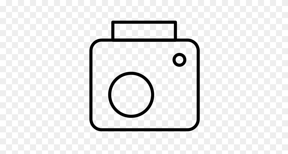 Photography Polaroid Record Icon With And Vector Format, Gray Png