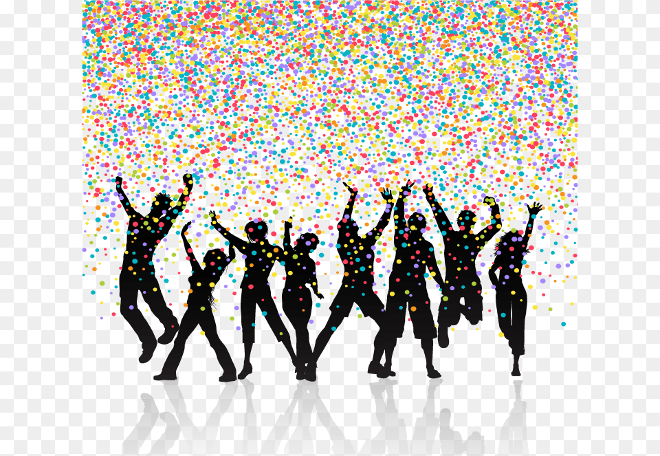 Photography Silhouette Dance Scene Background Background Design Images People, Paper, Person, Baby, Confetti Free Png Download