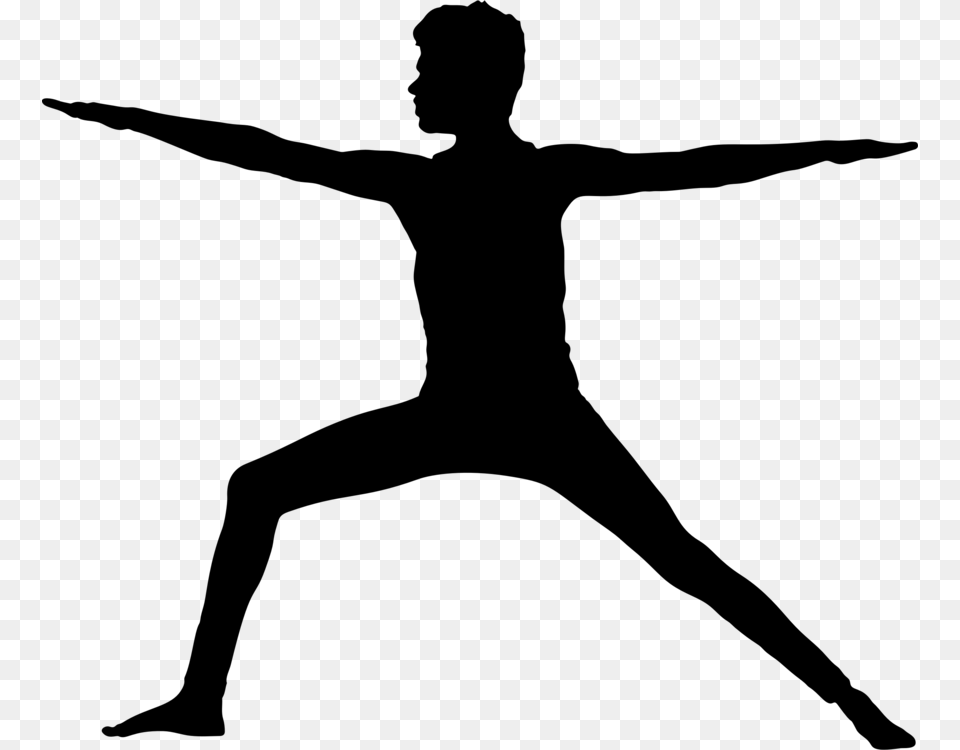 Photography Yoga Pose Silhouette Man, Gray Png Image