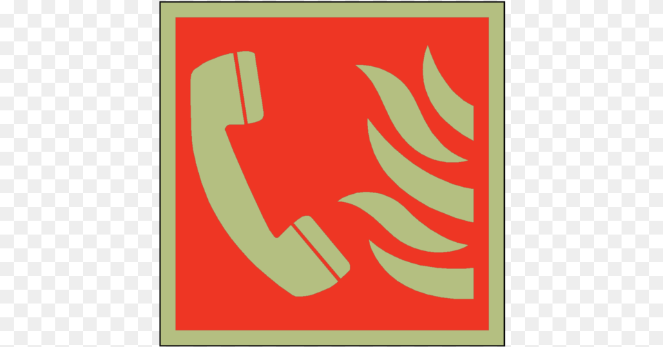 Photoluminescent Fire Phone Symbol Safety Sign Ask Someone Who Cares, Emblem, Logo Png Image