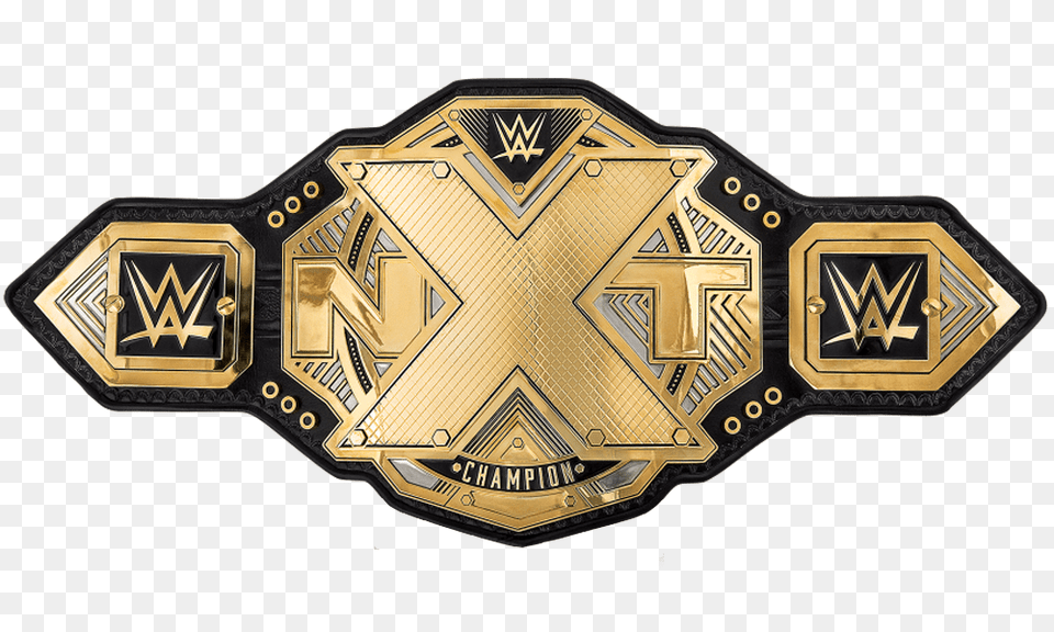 Photos And Videos Of The New Nxt Championship Belts U2013 Tpww Wwe Nxt Championship, Badge, Logo, Symbol, Accessories Free Png Download