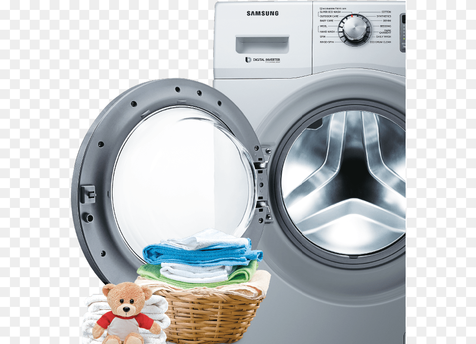 Photos Of Washing Machine Samsung Washing Machine Front Load 6kg Model India, Appliance, Device, Electrical Device, Washer Png