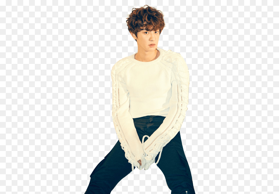 Photoshoot Chanyeol White, Blouse, Sweater, Clothing, Glove Free Transparent Png