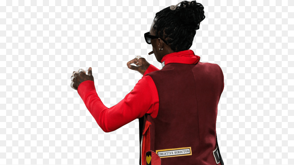 Photoshop Classic Young Thug Fixes Model Outfit On The Runway, Hand, Body Part, Face, Finger Png