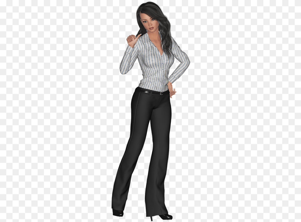 Photoshop Digital Art Render Person Standing For Photoshop, Blouse, Sleeve, Clothing, Pants Free Transparent Png