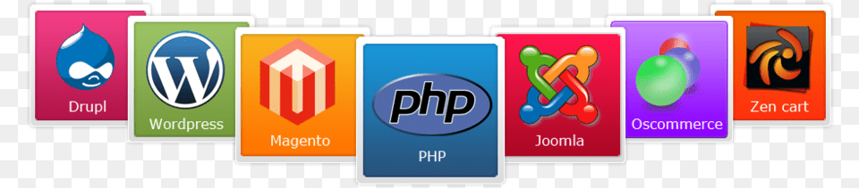 Php Magento Wordpress Jquery Online Teacher Cms Web Development Services, Logo Free Transparent Png