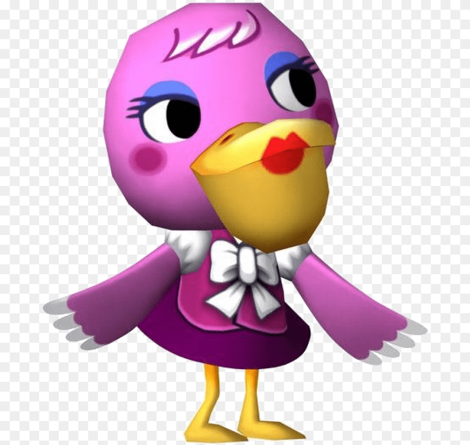 Phyllis Animal Crossing Wild World, Purple, Toy Png