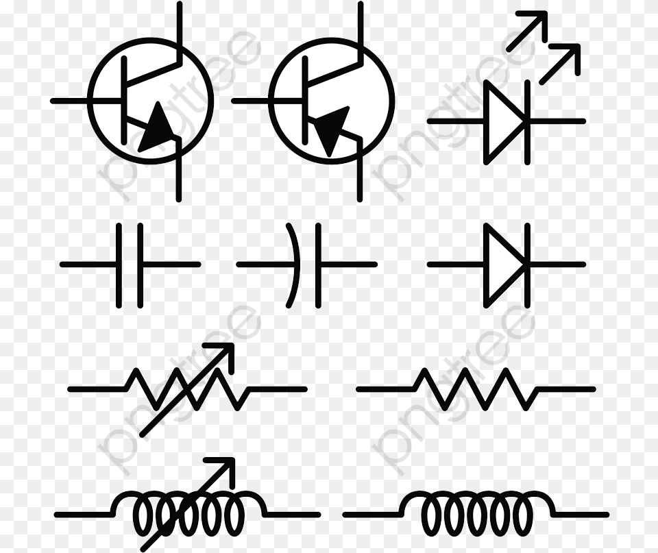 Physical Circuit Icon Electronic Transparent Background Electronic Ckt Icon File, Symbol, Blade, Dagger, Knife Png Image