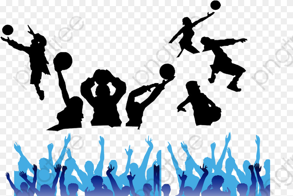 Physical Education Work Out Basketball And Volleyball Background, Concert, Crowd, Person, People Free Png Download