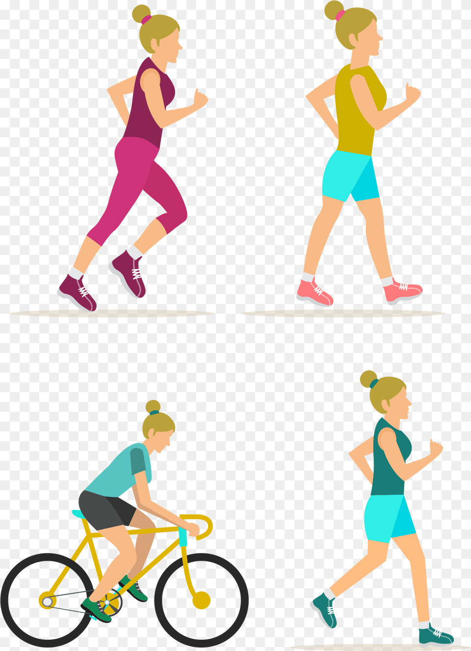 Physical Fitness Centre Icon Woman Transprent Exercise Flat Icons, Adult, Person, Female, Shoe Free Png