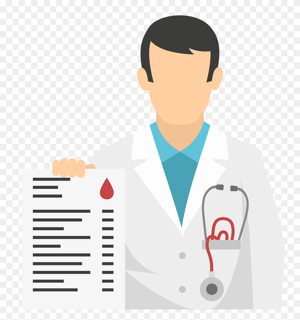 Physician Flat Design Icon, Clothing, Coat, Lab Coat, Adult Png
