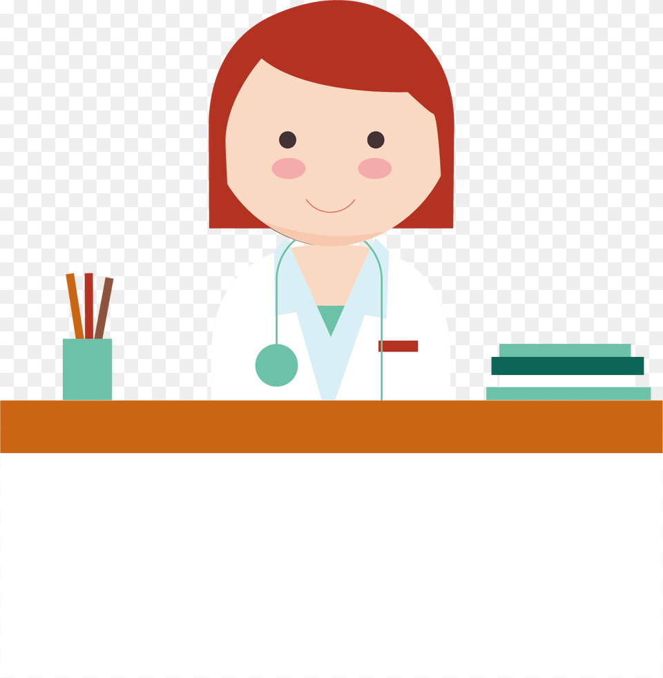 Physician Nurse Drawing Illustration Cartoon Work Woman Illustration, Clothing, Coat, Baby, Person Png