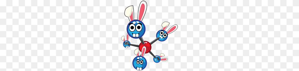 Physics Atom Easter Bunny Easter Gift Bunny, Appliance, Ceiling Fan, Device, Electrical Device Png Image