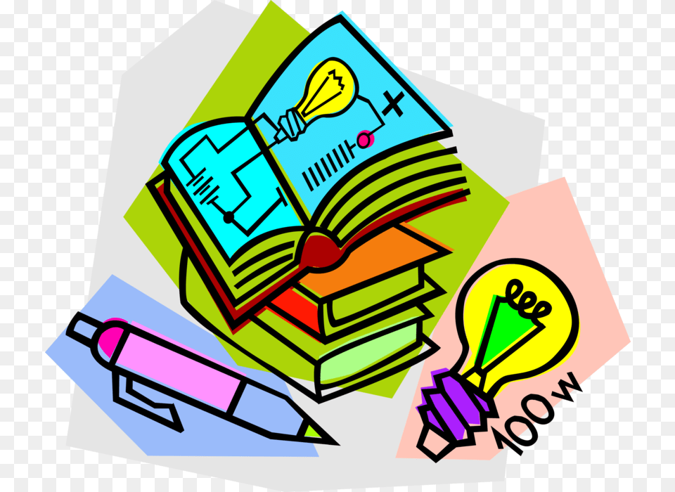 Physics Study Of Textbooks Vector Image School School Project Clipart, Dynamite, Weapon Png