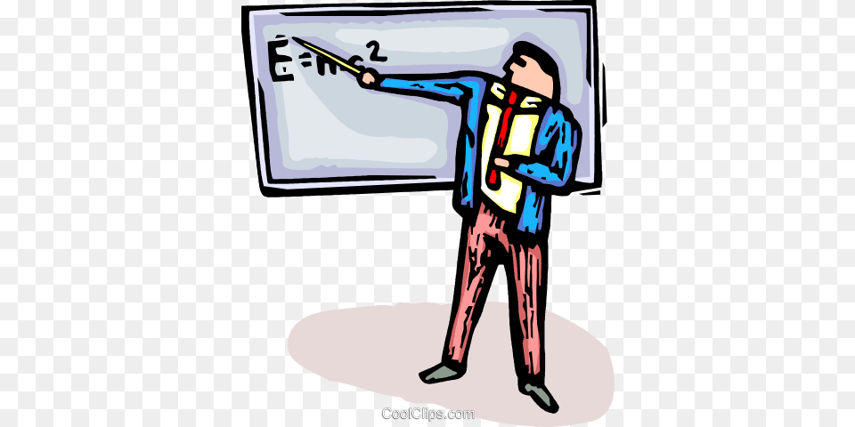 Physics Teacher Royalty Vector Clip Art Illustration, White Board, People, Person, Clothing Png Image