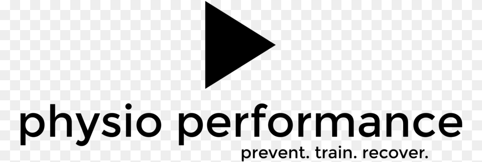 Physio Performance Logo Triangle, Gray Png Image