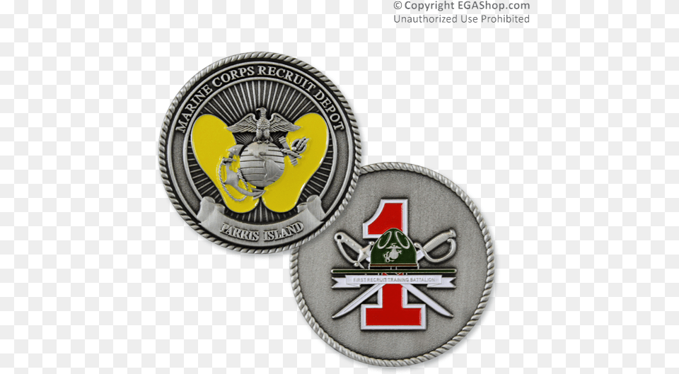 Pi Coin Mcrd Parris Island 1st Battalion Alpha Company, Logo, Badge, Symbol, Accessories Free Png Download