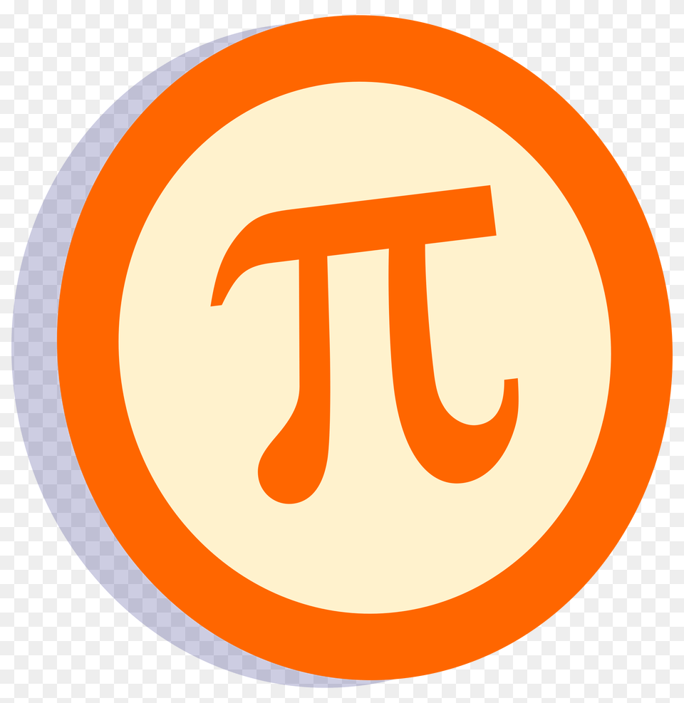 Pi Symbol In A Circle Icons, Sign, Disk, Text, Logo Free Png Download