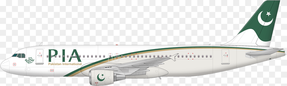 Pia Airline, Aircraft, Airliner, Airplane, Transportation Free Transparent Png