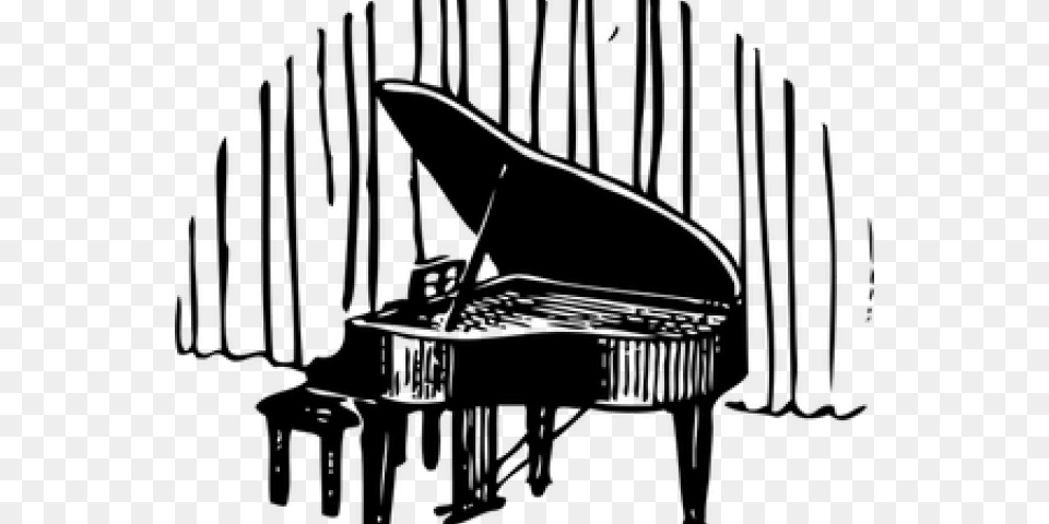 Piano, Gray Png