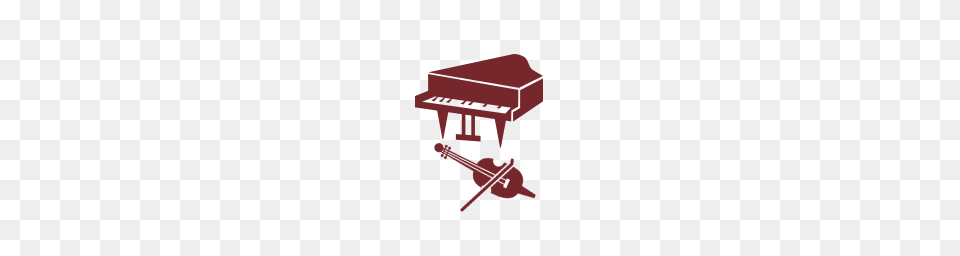 Piano Clipart Instrumental, Maroon Png Image
