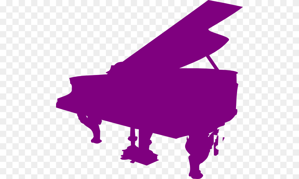 Piano Clipart Large, Grand Piano, Keyboard, Musical Instrument, Silhouette Free Png